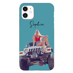 Personalized Jeep Girl Phone Case Printed 22MAY-HC24