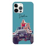 Personalized Jeep Girl Phone Case Printed 22MAY-HC24