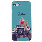 Personalized Jeep Girl Phone Case Printed 22MAY-HC24
