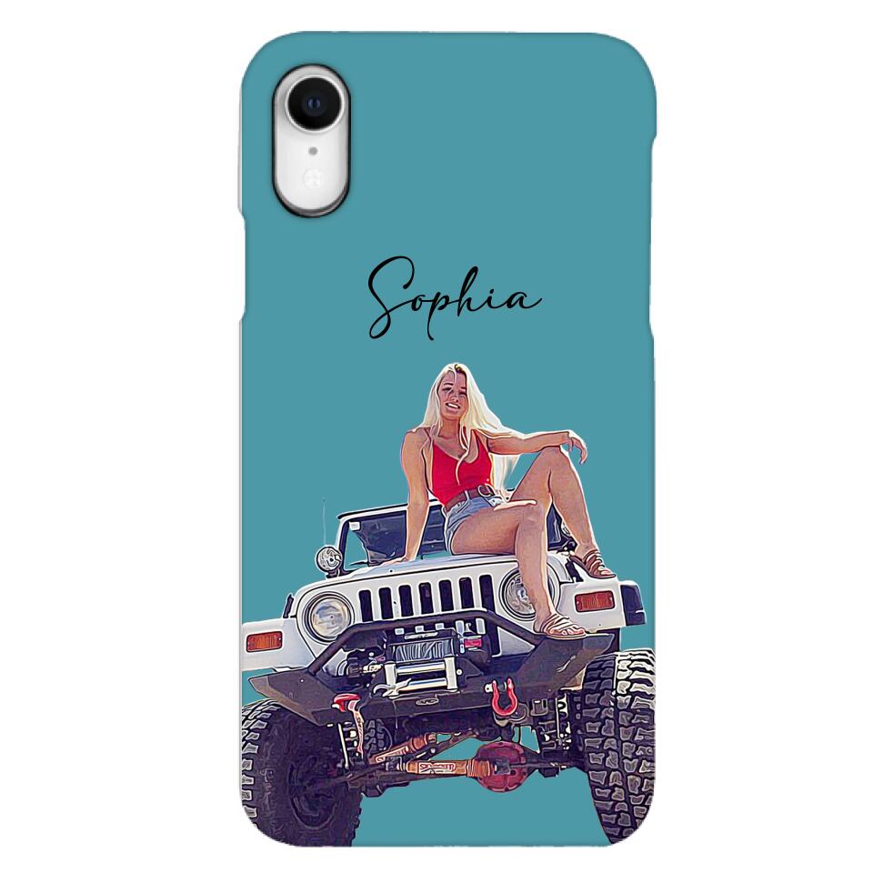 Personalized Jeep Girl Phone Case Printed 22MAY-HC24