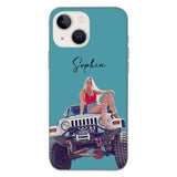 Personalized Jeep Girl Phone Case Printed 22MAY-HC24