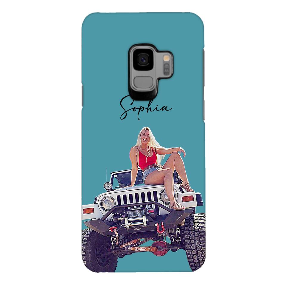 Personalized Jeep Girl Phone Case Printed 22MAY-HC24