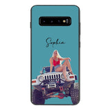 Personalized Jeep Girl Phone Case Printed 22MAY-HC24