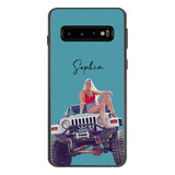 Personalized Jeep Girl Phone Case Printed 22MAY-HC24
