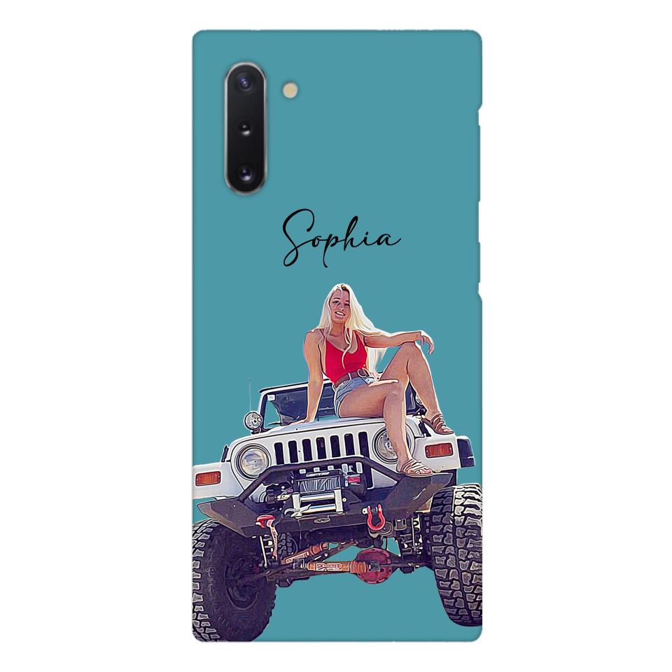 Personalized Jeep Girl Phone Case Printed 22MAY-HC24