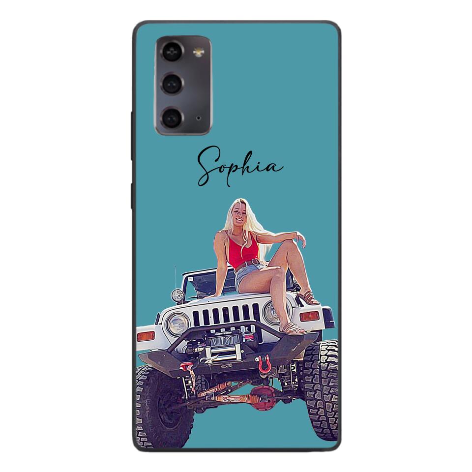 Personalized Jeep Girl Phone Case Printed 22MAY-HC24
