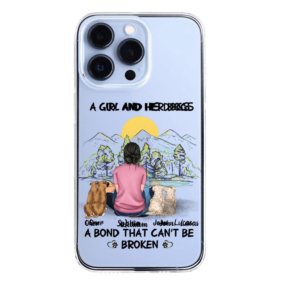 Personalized Dog Lover Transparent Silicone Phonecase Printed NQHC2105