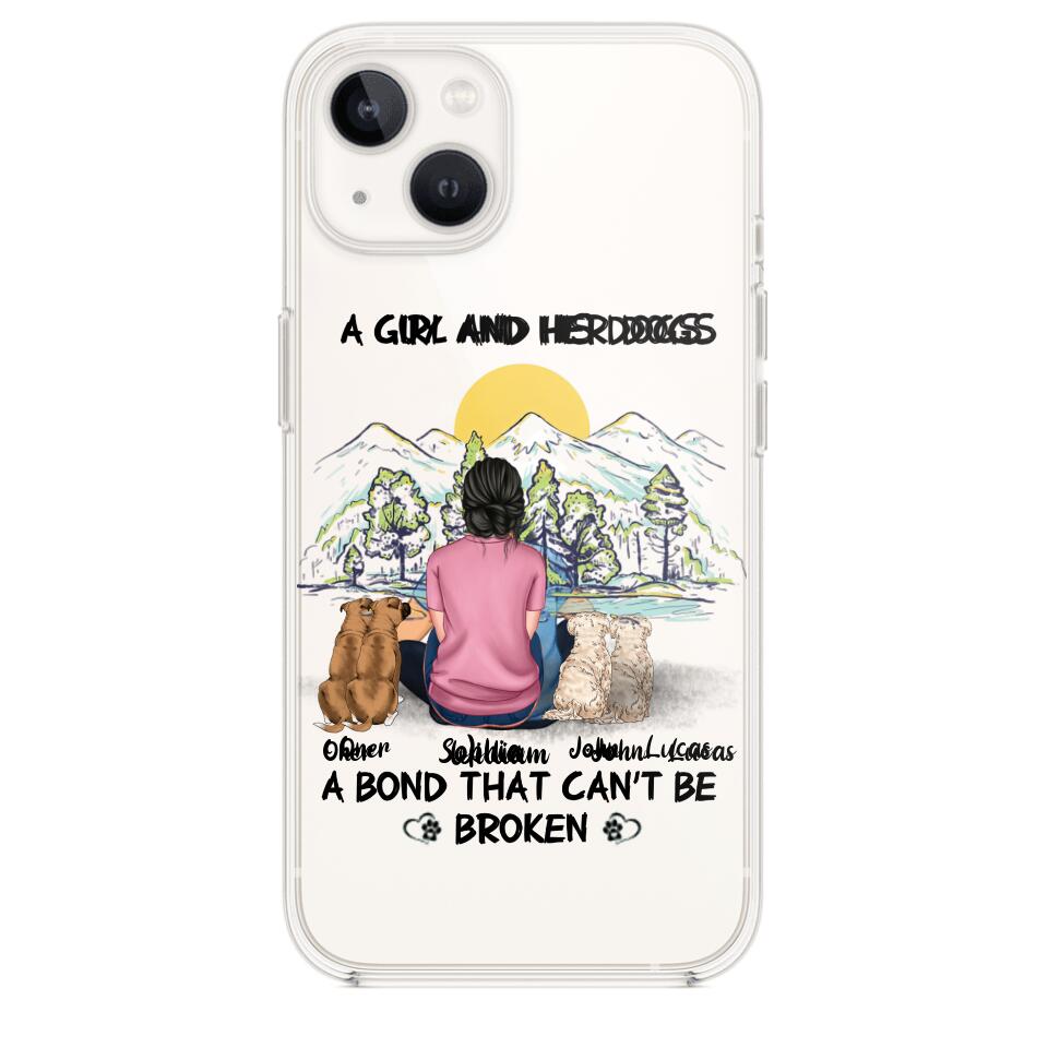 Personalized Dog Lover Transparent Silicone Phonecase Printed NQHC2105