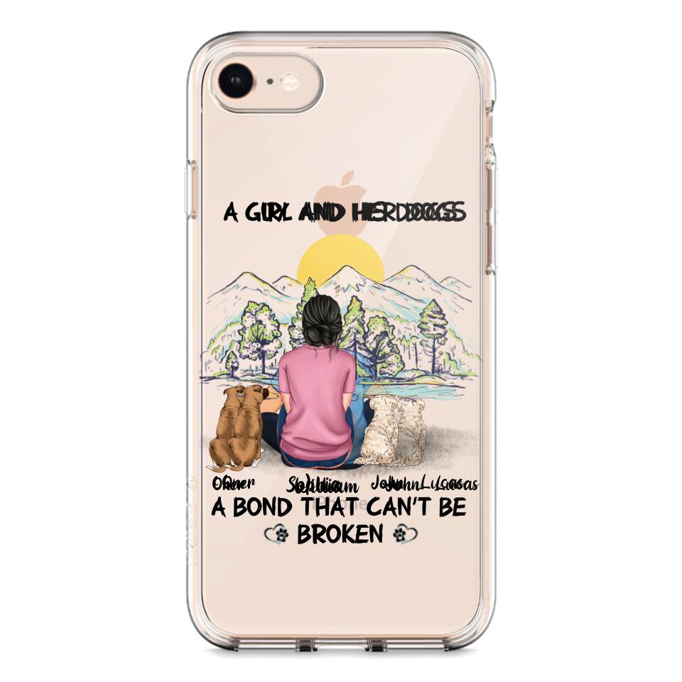 Personalized Dog Lover Transparent Silicone Phonecase Printed NQHC2105