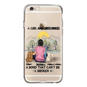 Personalized Dog Lover Transparent Silicone Phonecase Printed NQHC2105