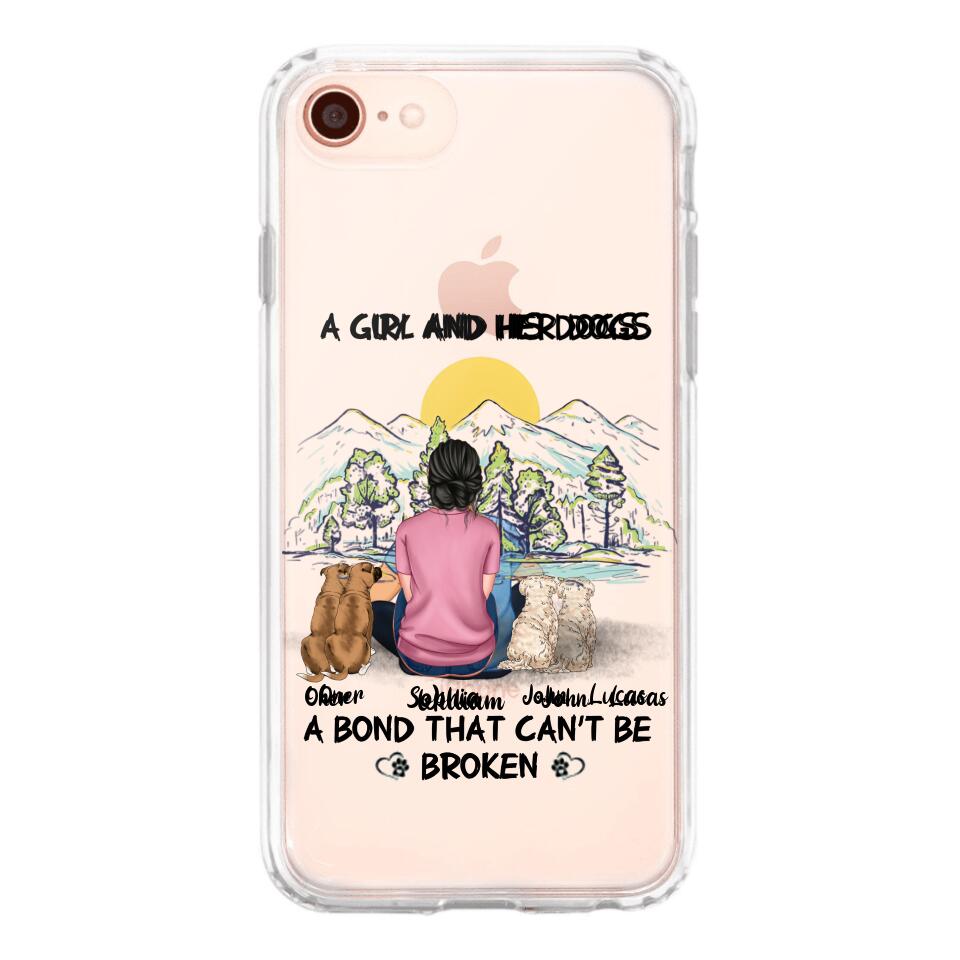 Personalized Dog Lover Transparent Silicone Phonecase Printed NQHC2105