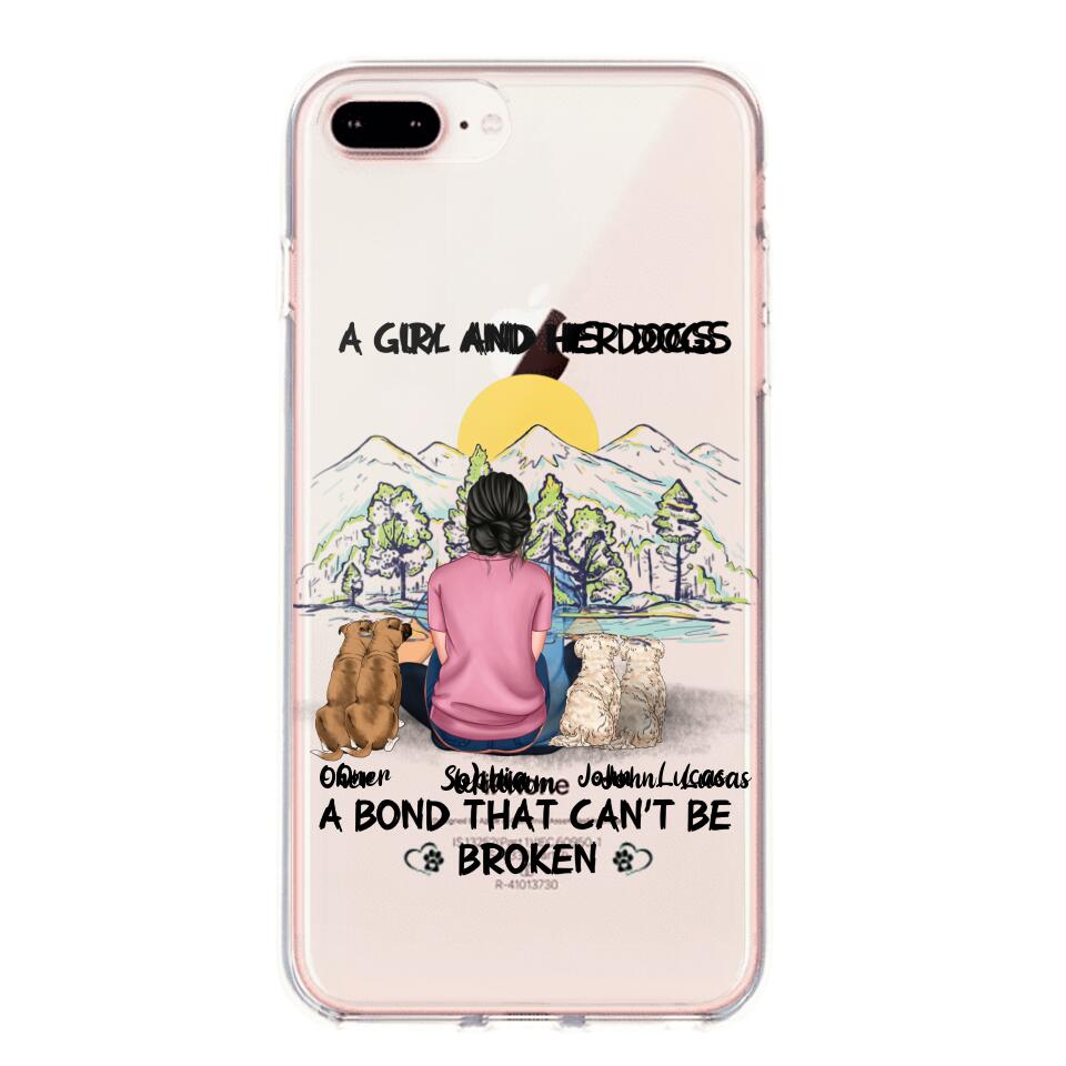 Personalized Dog Lover Transparent Silicone Phonecase Printed NQHC2105