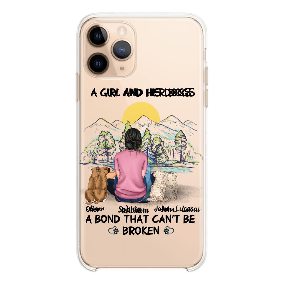 Personalized Dog Lover Transparent Silicone Phonecase Printed NQHC2105