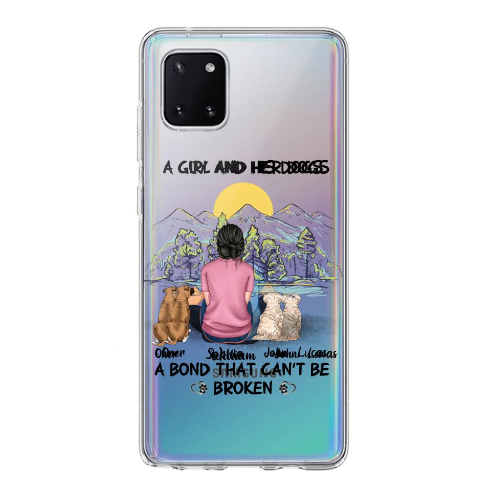 Personalized Dog Lover Transparent Silicone Phonecase Printed NQHC2105