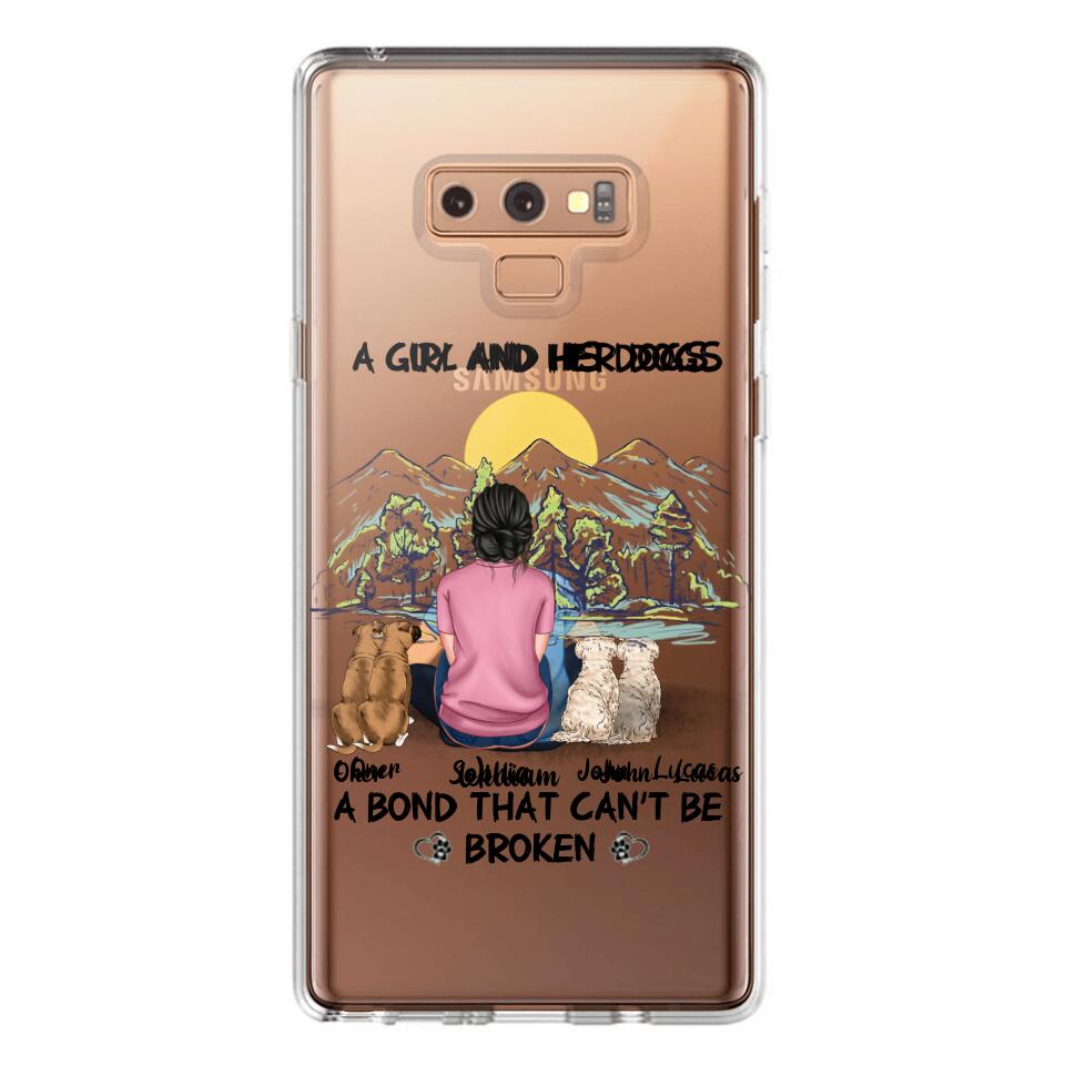 Personalized Dog Lover Transparent Silicone Phonecase Printed NQHC2105