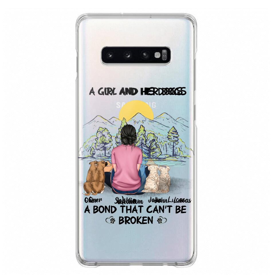 Personalized Dog Lover Transparent Silicone Phonecase Printed NQHC2105