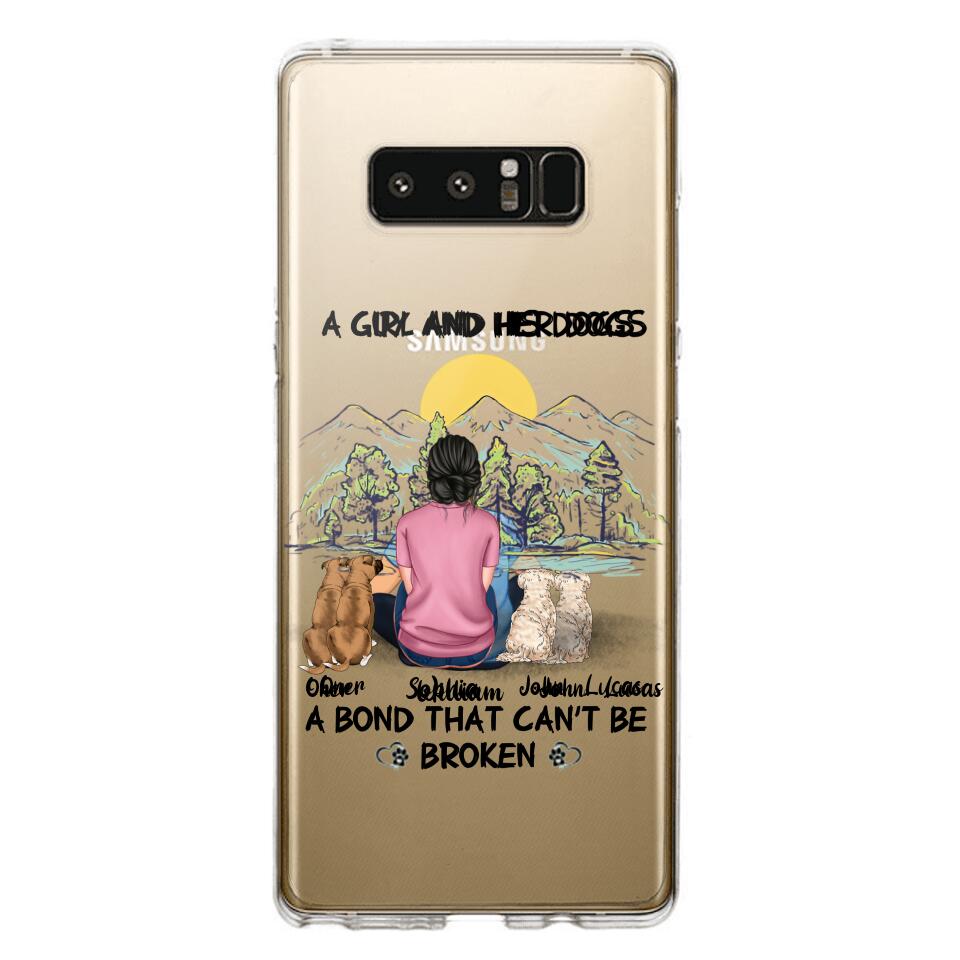 Personalized Dog Lover Transparent Silicone Phonecase Printed NQHC2105