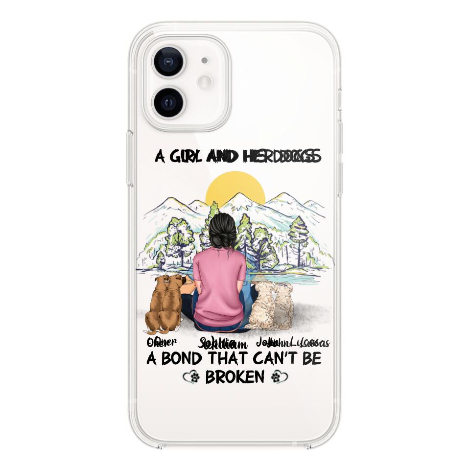 Personalized Dog Lover Transparent Silicone Phonecase Printed NQHC2105