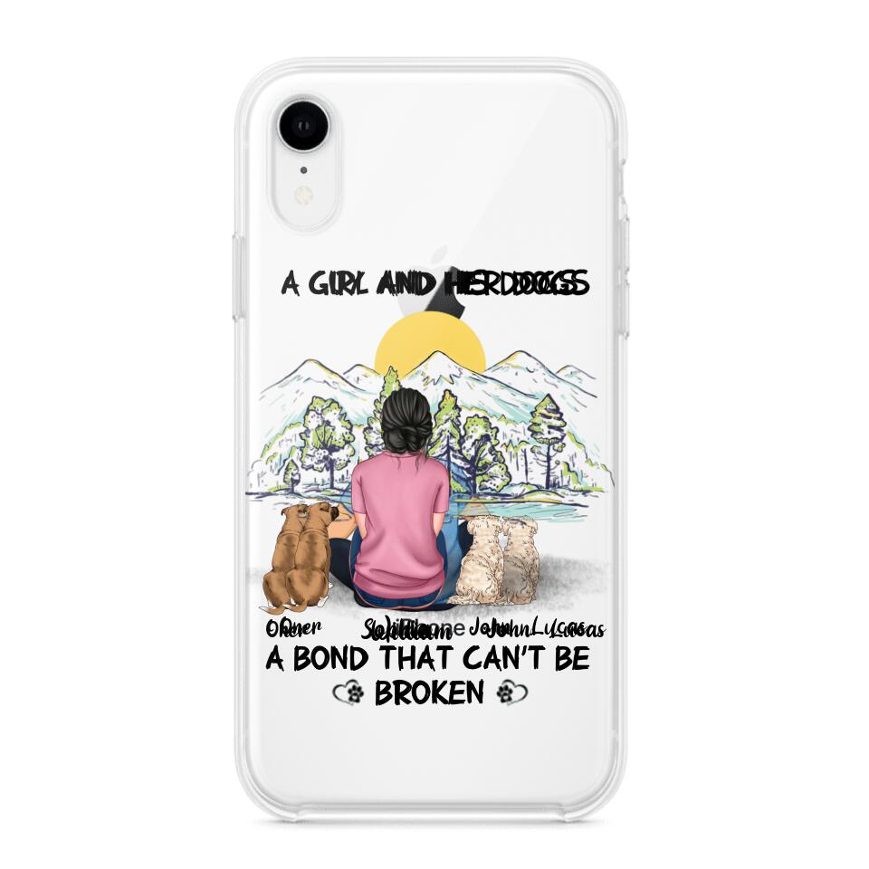 Personalized Dog Lover Transparent Silicone Phonecase Printed NQHC2105