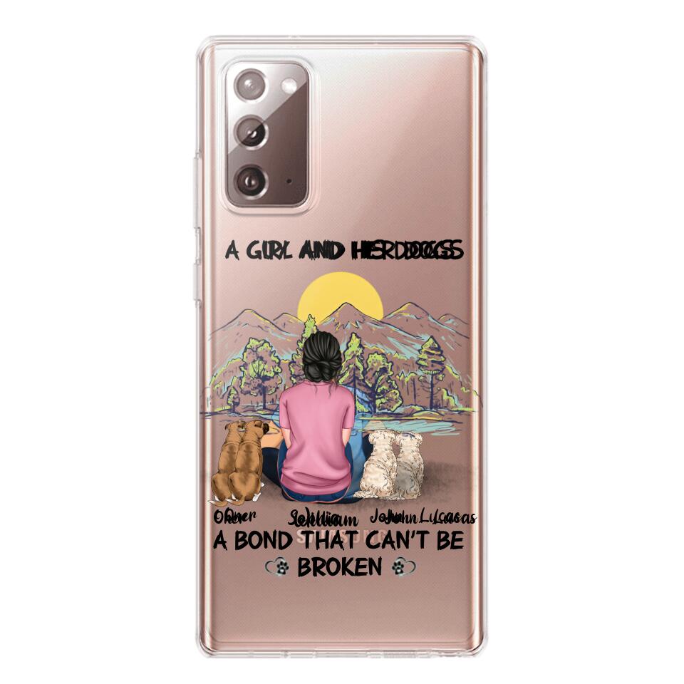 Personalized Dog Lover Transparent Silicone Phonecase Printed NQHC2105