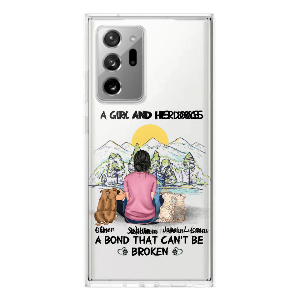 Personalized Dog Lover Transparent Silicone Phonecase Printed NQHC2105