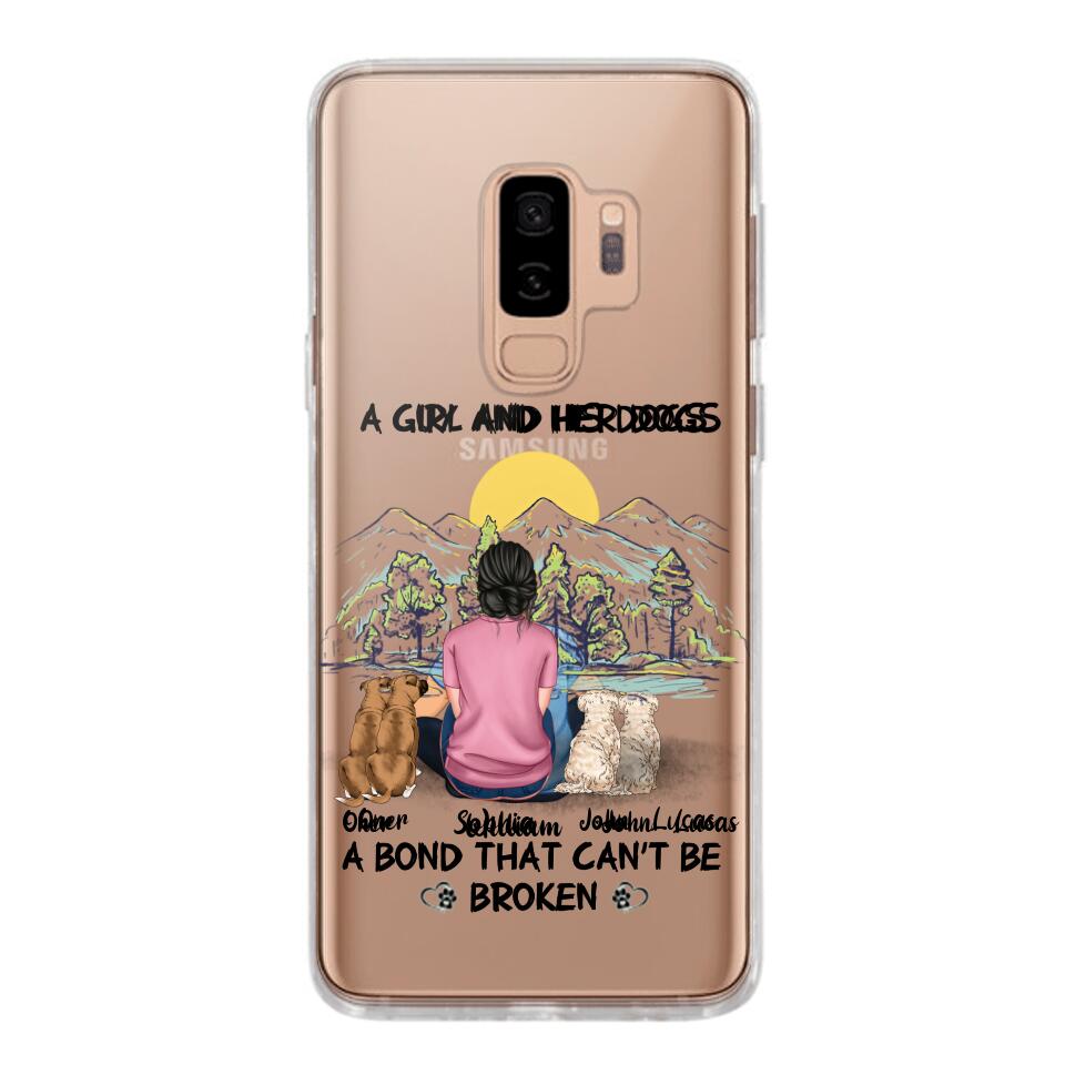 Personalized Dog Lover Transparent Silicone Phonecase Printed NQHC2105