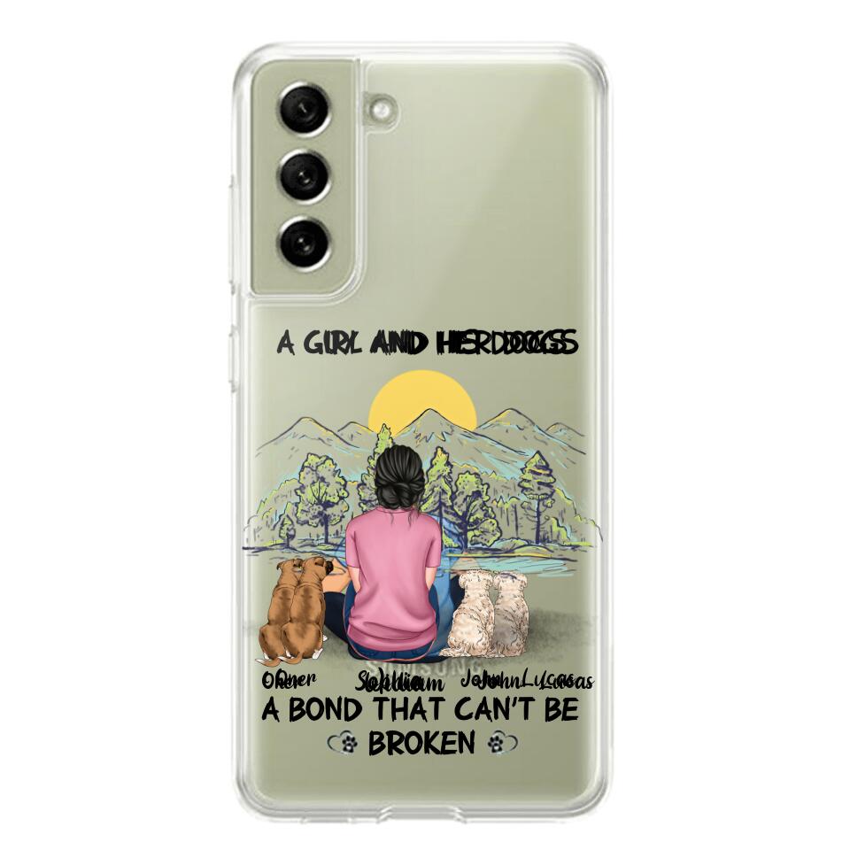 Personalized Dog Lover Transparent Silicone Phonecase Printed NQHC2105
