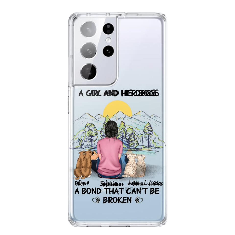 Personalized Dog Lover Transparent Silicone Phonecase Printed NQHC2105