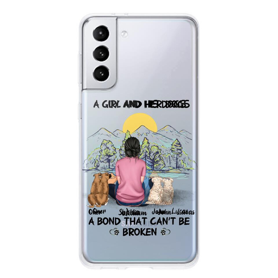Personalized Dog Lover Transparent Silicone Phonecase Printed NQHC2105