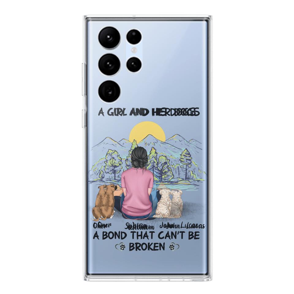 Personalized Dog Lover Transparent Silicone Phonecase Printed NQHC2105