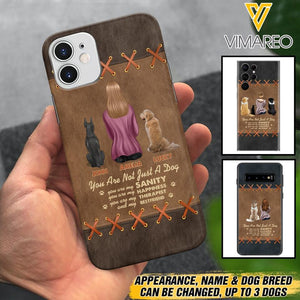 Personalized Girl Love Dogs Phone Case Printed 22MAY-HC25