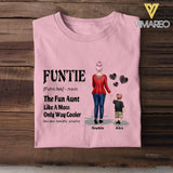 PERSONALIZED FUNTIE THE FUN AUNT LIKE A MOM ONLY WAY COOLER TSHIRT NQDT2405