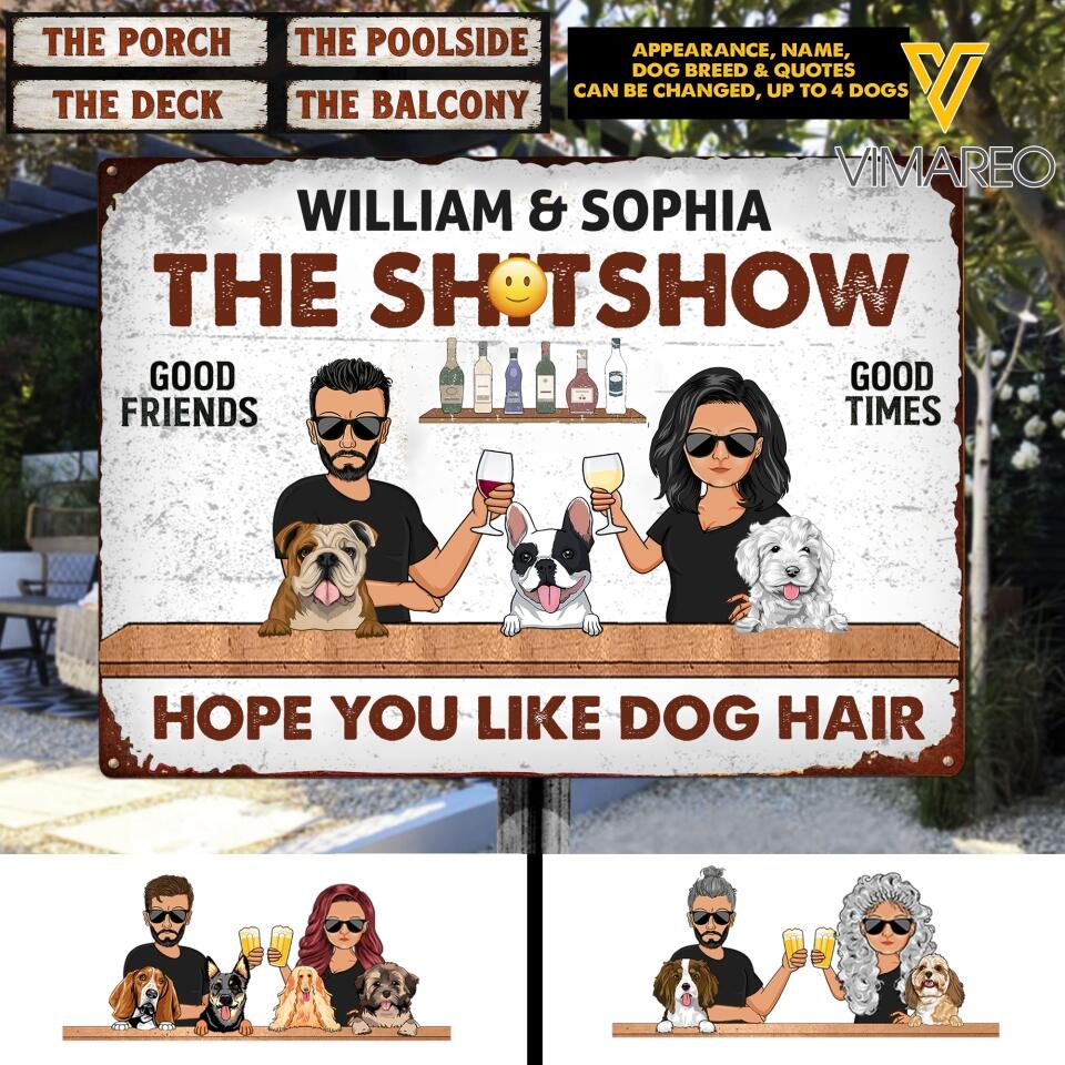 PERSONALIZED HOPE YOU LIKE DOG HAIR MENTAL SIGN NQHC2405