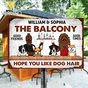 PERSONALIZED HOPE YOU LIKE DOG HAIR MENTAL SIGN NQHC2405