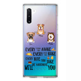 PERSONALIZED DOG EVERY SNACK BAKE BITE WE'LL BE WATCHING YOU SILICON PHONECASE NQHC2405