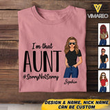 Personalized I'm that Aunt Tshirt Printed NQVQ2405