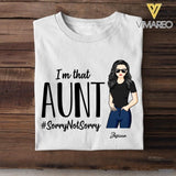 Personalized I'm that Aunt Tshirt Printed NQVQ2405