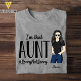 Personalized I'm that Aunt Tshirt Printed NQVQ2405
