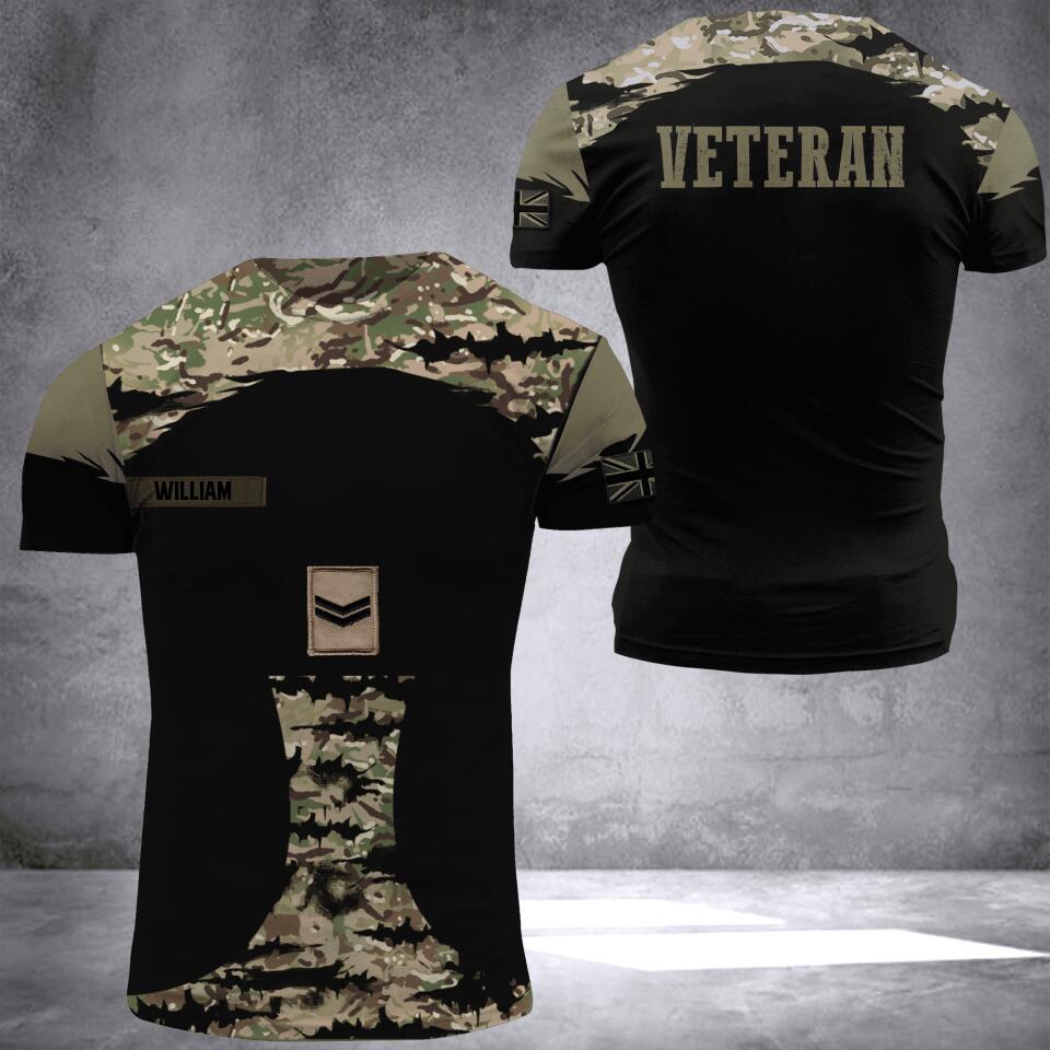 PERSONALIZED UK TSHIRT HOODIE OR TSHIRT 3D PRINTED QTDT3005