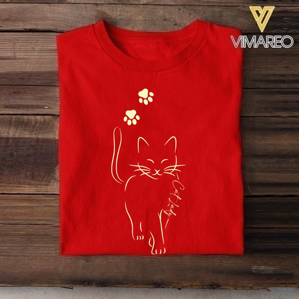 Personalized Cat Lady Tshirt Printed QTHY3005