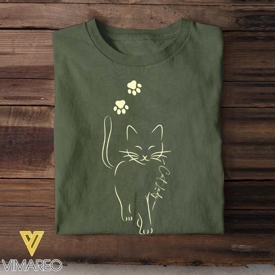 Personalized Cat Lady Tshirt Printed QTHY3005