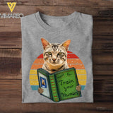 Personalized Cats-How to train your human Tshirt Printed TQHC3005