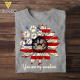 Personalized Dog Are My Sunshine Tshirt Printed NQHQ2605
