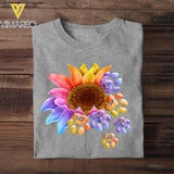 Personalized Dog Flower Tshirt Printed NQHQ2605