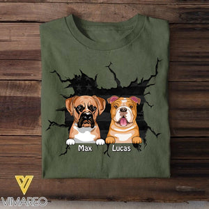 Personalized Dog Lover Tshirt Printed 22MAY-DT31