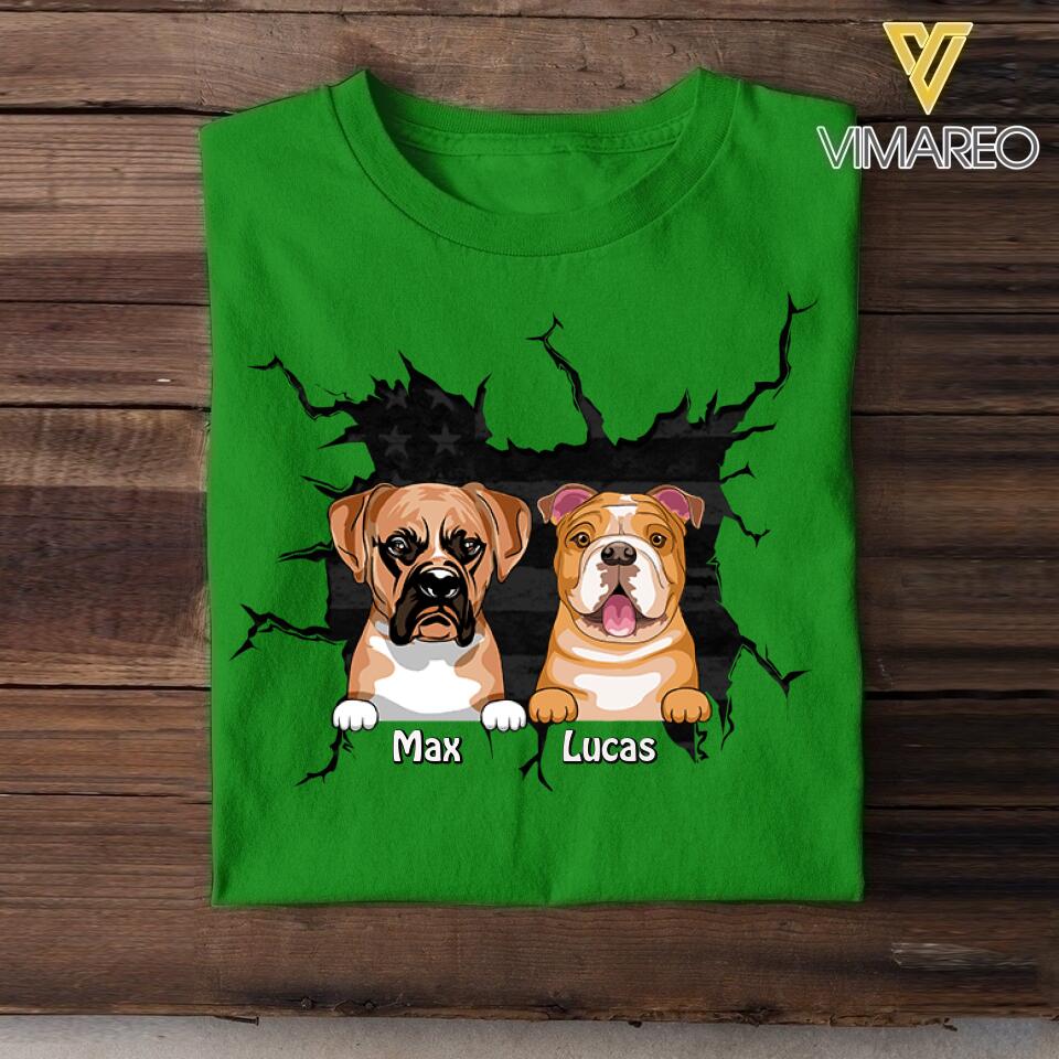 Personalized Dog Lover Tshirt Printed 22MAY-DT31
