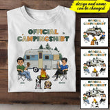 Personalized Dog Camping Tshirt Printed 22MAY-HY30