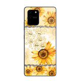 Personalized Dog Lover Sunflower Background Phonecase NQDT2705