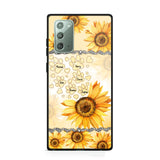 Personalized Dog Lover Sunflower Background Phonecase NQDT2705