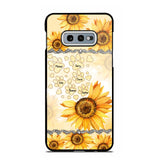 Personalized Dog Lover Sunflower Background Phonecase NQDT2705